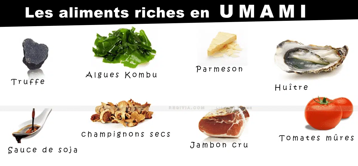 Les aliments riches en umami