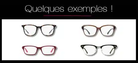 Exemples de lunettes de vue pour affiner un visage rond.