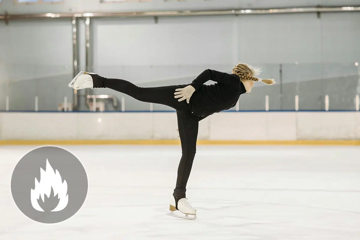 Dépenses énergétiques caloriques en calories consommées pour le patinage sur glace ou artistique