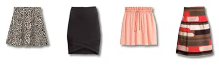 Exemples de jupes à porter pour sa silhouette en X ou sablier