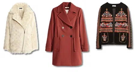 Exemples de manteaux et de vestes à porter quand on est mince ou très mince