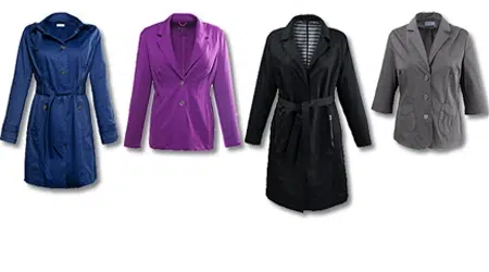 Exemples de manteaux et de vestes à porter pour sa silhouette en O, ronde ou pomme