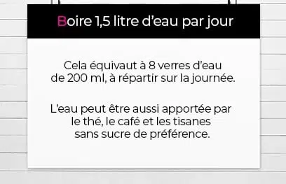 Combien et quelle quantité d'eau boire par jour ?