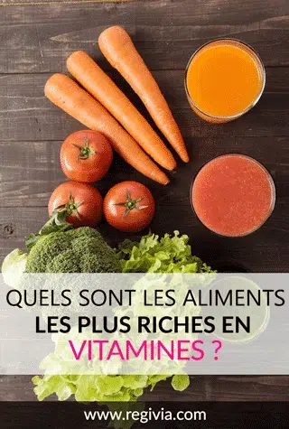 Liste et tableau : Quels sont les aliments riches en vitamines ?