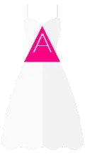 Type de robe de mariée morphologie en A, pyramide, triangle ou poire