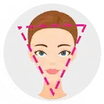 Coupes de cheveux pour visage en triangle bas ou inversé, en v ou en coeur