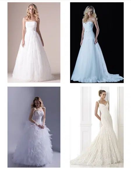 Exemples de robe de mariée à choisir et porter pour la morphologie et la silhouette en X ou sablier
