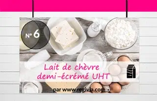 Top 6 : Le lait de chèvre demi-écrémé UHT
